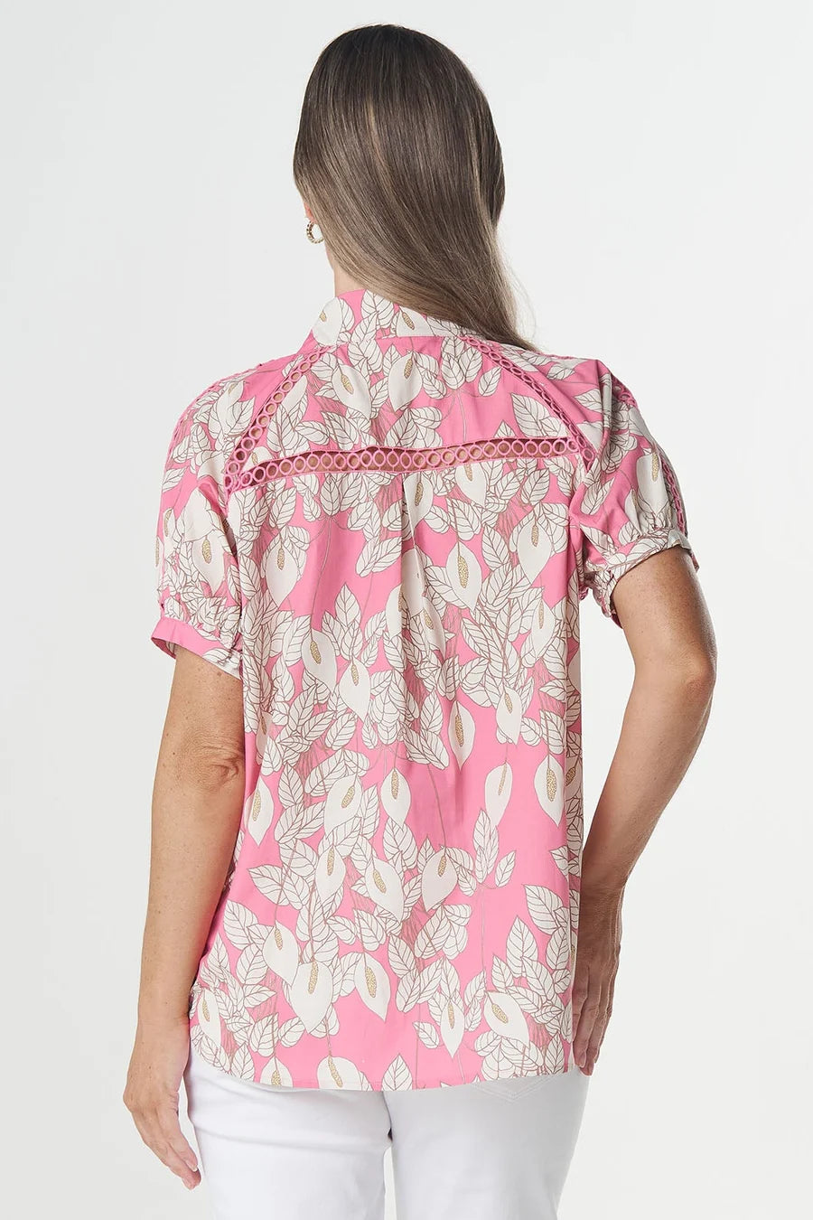 GOONDIWINDI - The daisy Blouse - Flamingo Flower