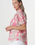 GOONDIWINDI - The daisy Blouse - Flamingo Flower