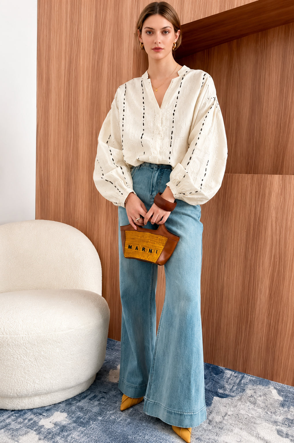 EIGHT SEPTEMBER - Cielo Linen Blouse