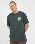 THE MAD HUEYS - Goon Cookedatoo SS Tee - Pine Green Washed