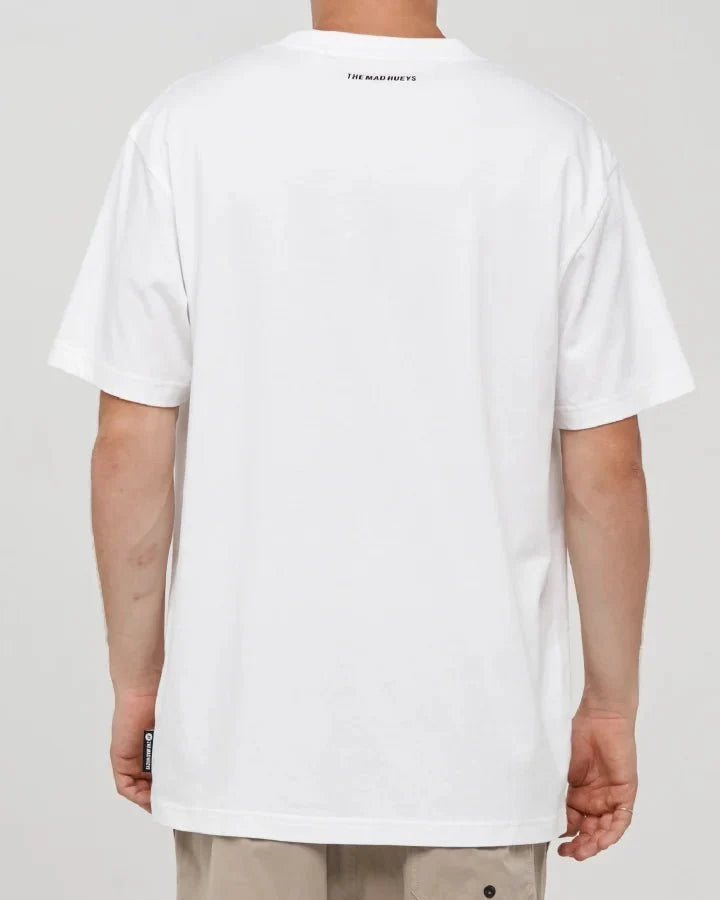 THE MAD HUEYS - Parallel Huey’s SS Tee - White