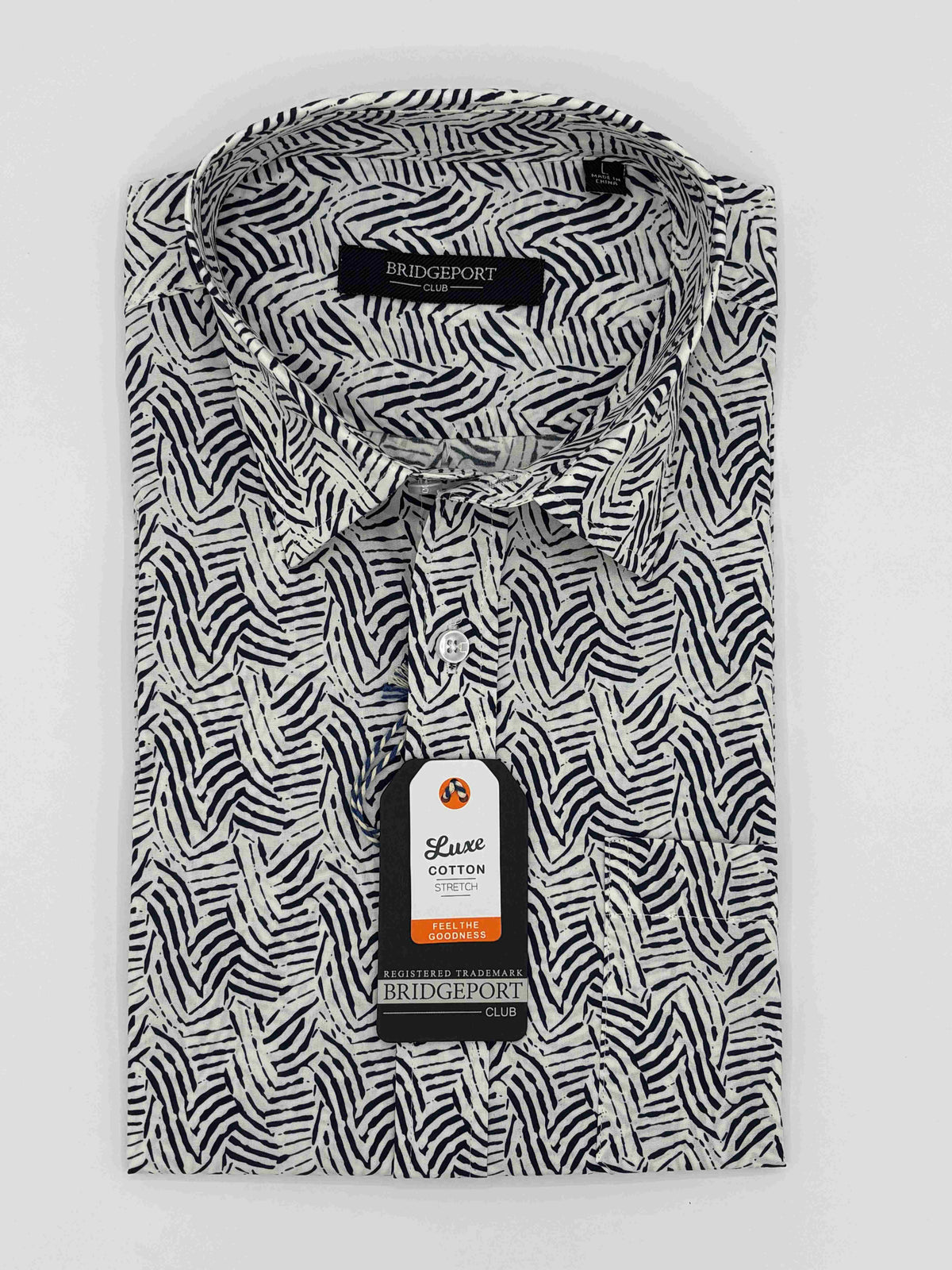 BRIDGEPORT - Woven  S/S Shirt - Navy