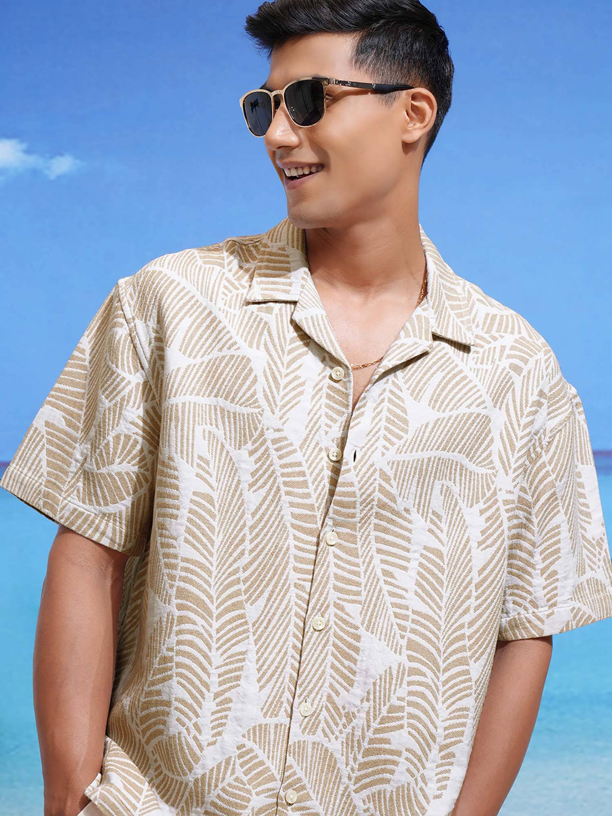 BRIDGEPORT - Hazelnut Cotton Shirt