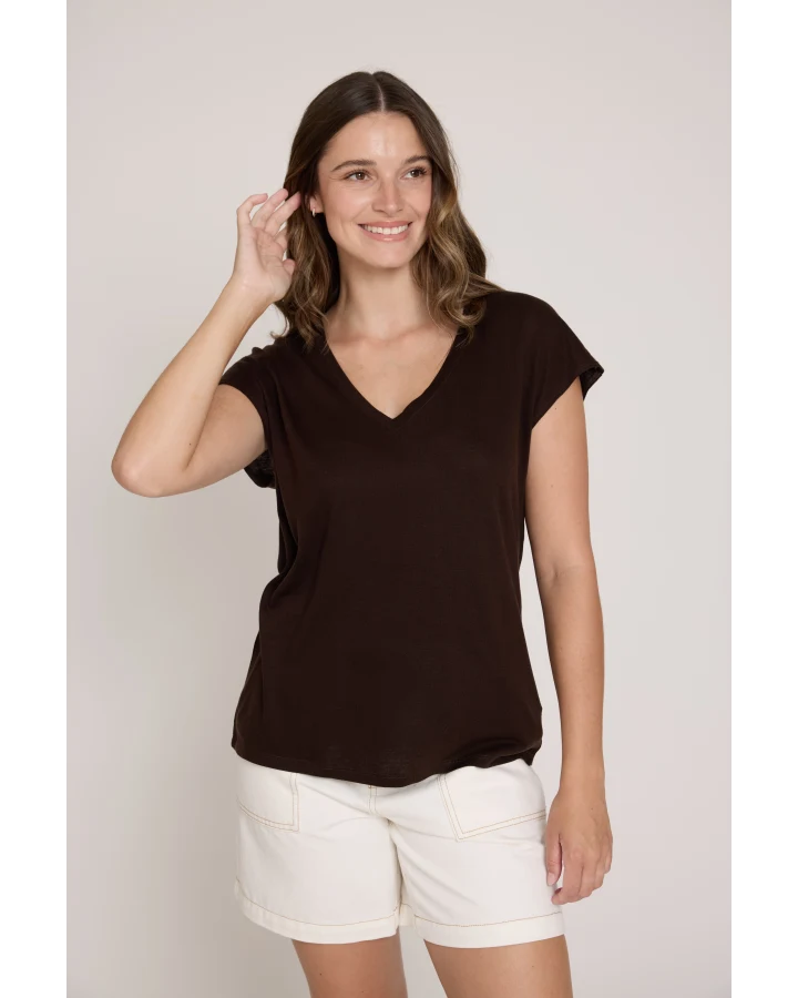 STELLA AND GEMMA - Victor T-Shirt - Chocolate