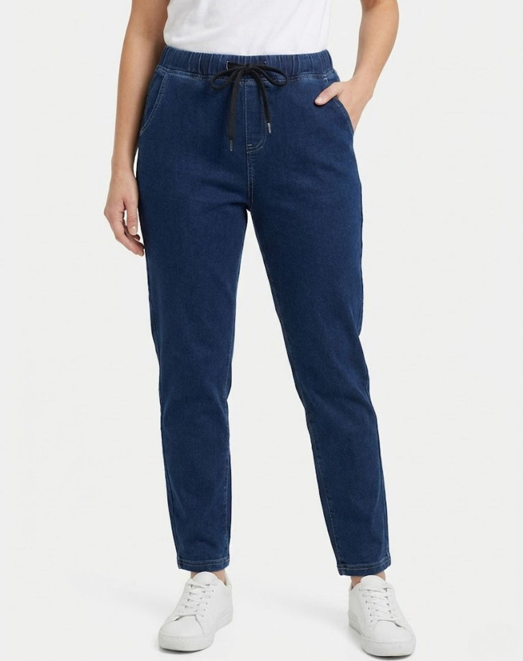 CORFU - Harper Indigo Elasticated Denim Jeans - Indigo