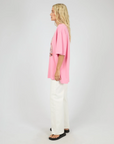 ALL ABOUT EVE - Coastline Oversized Tee - Pink