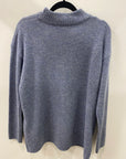 BROMLEY - Pure Wool Blue Jumper