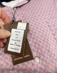 MENDORAL SHIRTS- Red Patterned Long Sleeved Casual Shirt.