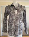 AK DEMIRE- Long Sleeved Shirt.  Emerald Print.