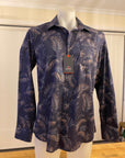 NAVY & NORTH- LONG SLEEVE WOVEN SHIRT - CARBON