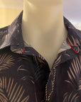 NAVY & NORTH- LONG SLEEVE WOVEN SHIRT - CARBON