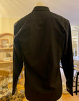 MENDORAL SHIRTS- BLACK Long Sleeved Casual Shirt.