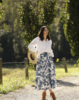 GOONDIWINDI COTTON-  Lace Insert Blouse.  White