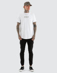 KISS CHACEY - Division Dual Curved Tee - White