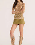 MINK PINK KOA MESH SKIVVY TOP