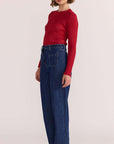 STAPLE THE LABEL- Luna Ribbed Knit Top
