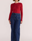 STAPLE THE LABEL- Luna Ribbed Knit Top
