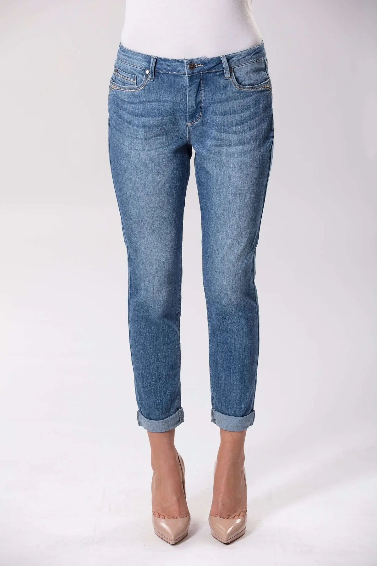 CORFU - Boyfriend Denim Jeans - Lagoon Wash