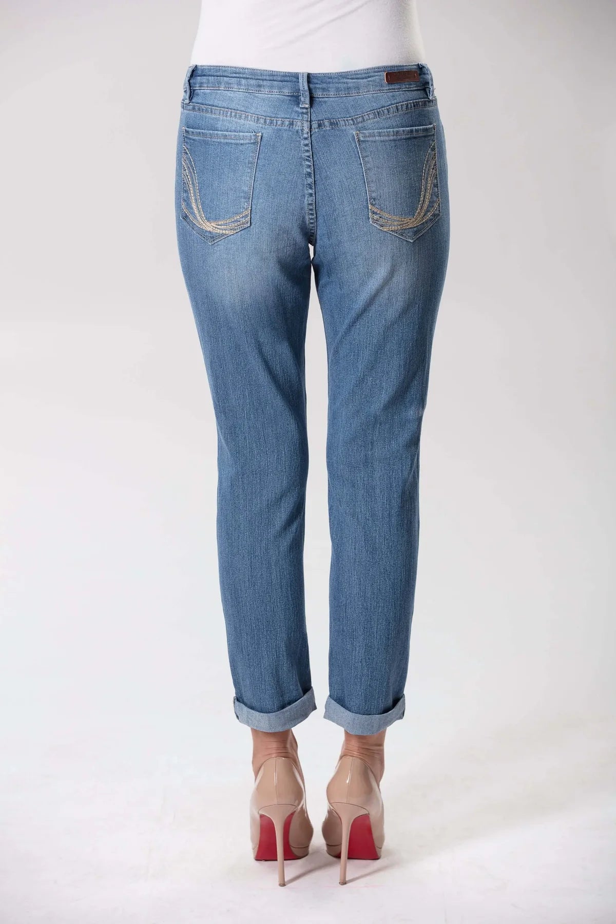 CORFU - Boyfriend Denim Jeans - Lagoon Wash