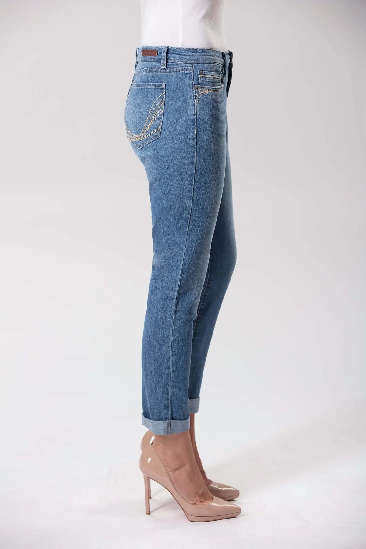 CORFU - Boyfriend Denim Jeans - Lagoon Wash