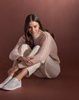 MINK PINK MYLES KNIT JUMPER - BLUSH PINK