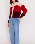 MINK PINK - Elodie Cardigan - Pink/Red Stripe