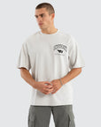 NENA AND PASADENA - Motor Raptor Tee.  Glacier Grey NPFT064