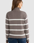 ORTC - Astrid Knit Turtle Neck - Espresso Stripe