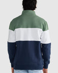 ORTC - Classic Logo Quarter Zip - Olive and Navy