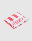 ORTC - Beach Towel Red and White Stripes