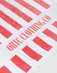 ORTC - Beach Towel Red and White Stripes
