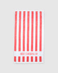 ORTC - Beach Towel Red and White Stripes
