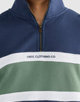 ORTC - Triple Panel Quarter Zip - Navy and Olive