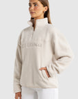 ORTC - Unisex Sherpa Fleece Quarter Zip Natural