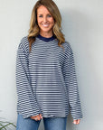 ALL ABOUT EVE - Paloma LS Stripe Tee - Nautical