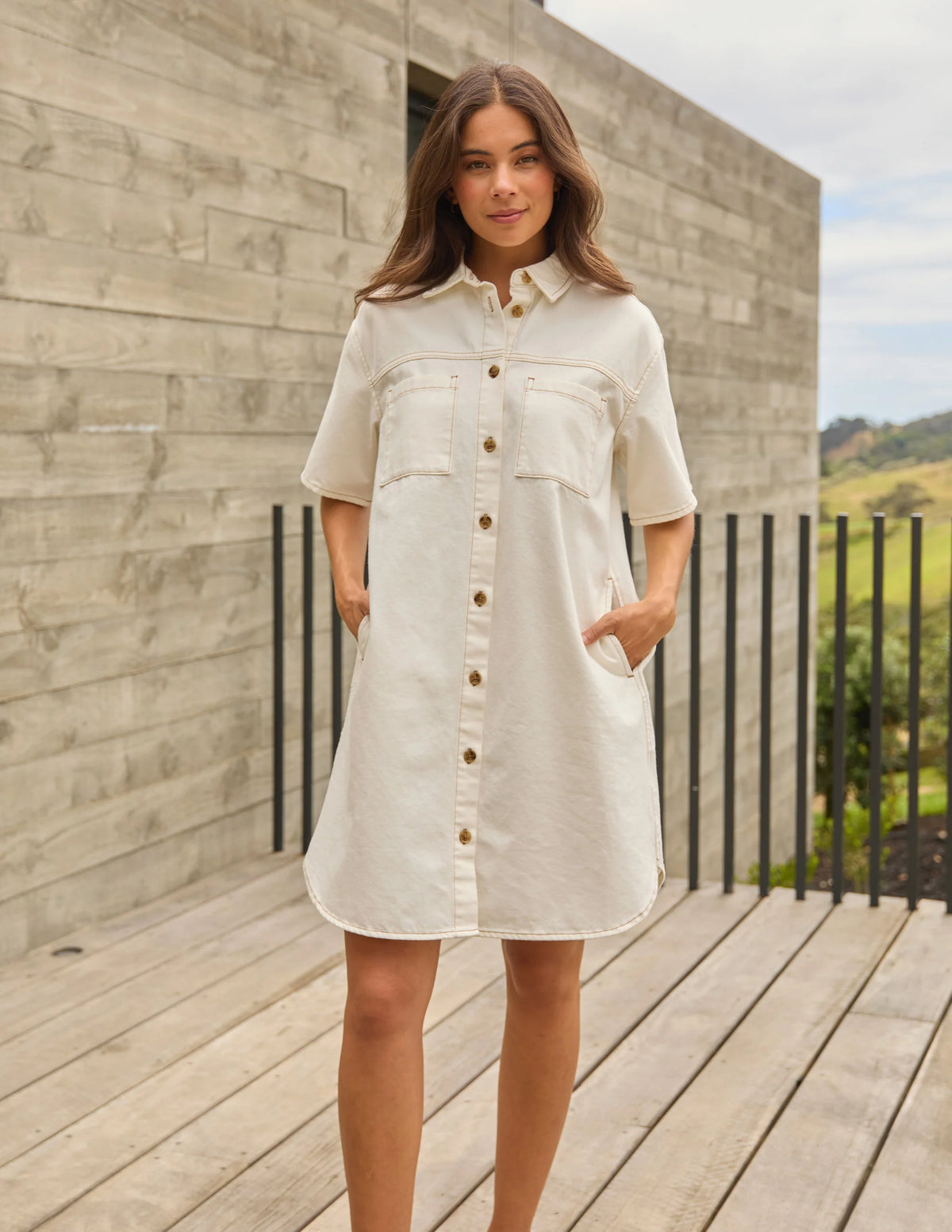 STELLA AND GEMMA - Dawn Dress Ecru