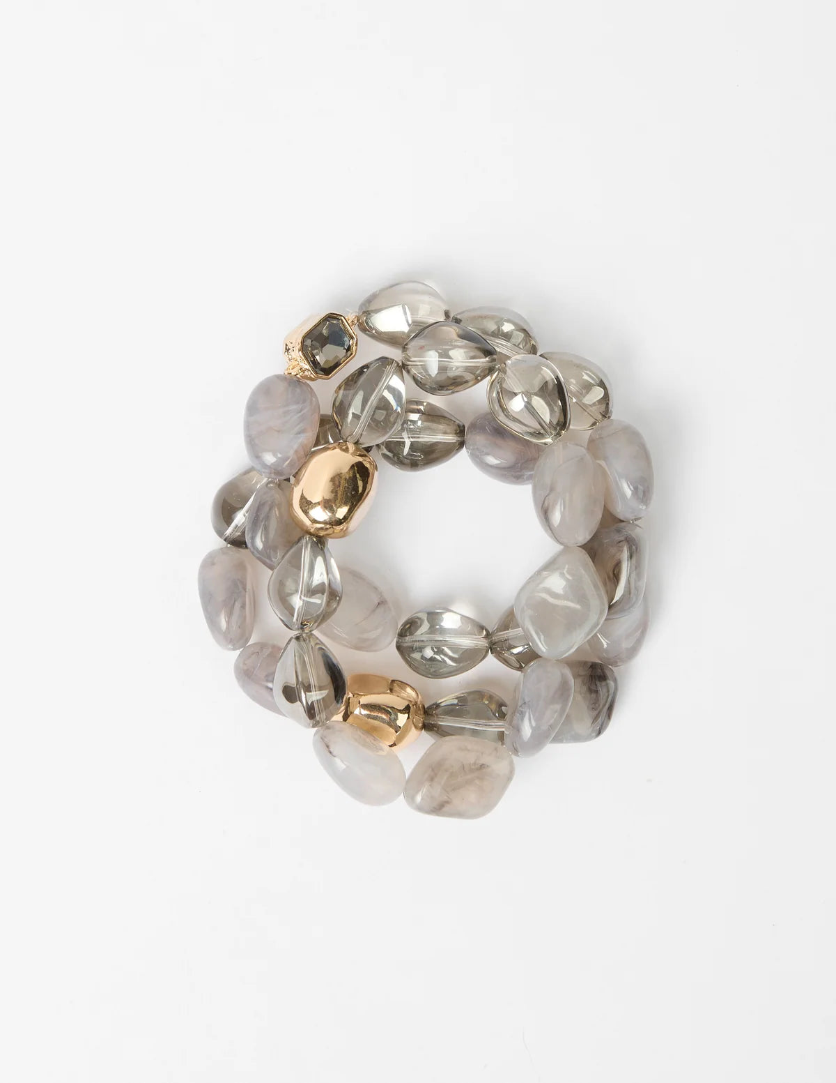 STELLA AND GEMMA - Bracelet Chunky - Grey
