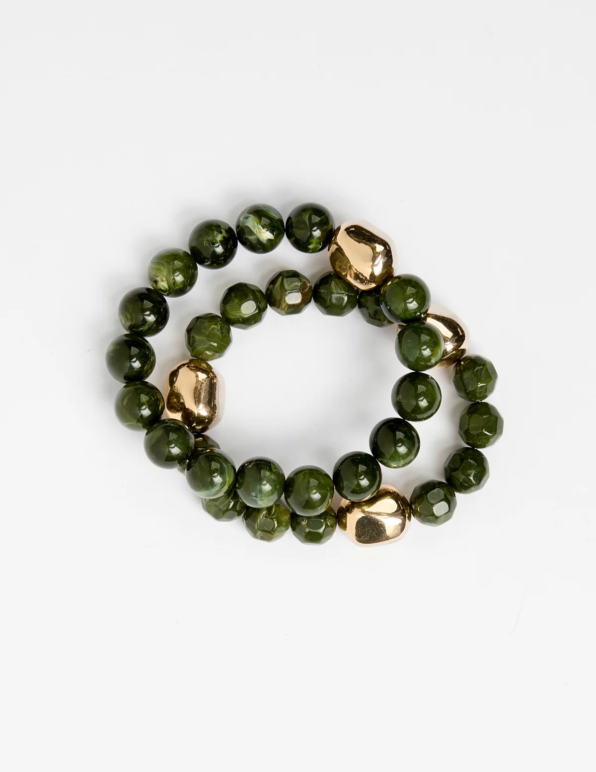 STELLA AND GEMMA-  Green Agate Bracelet