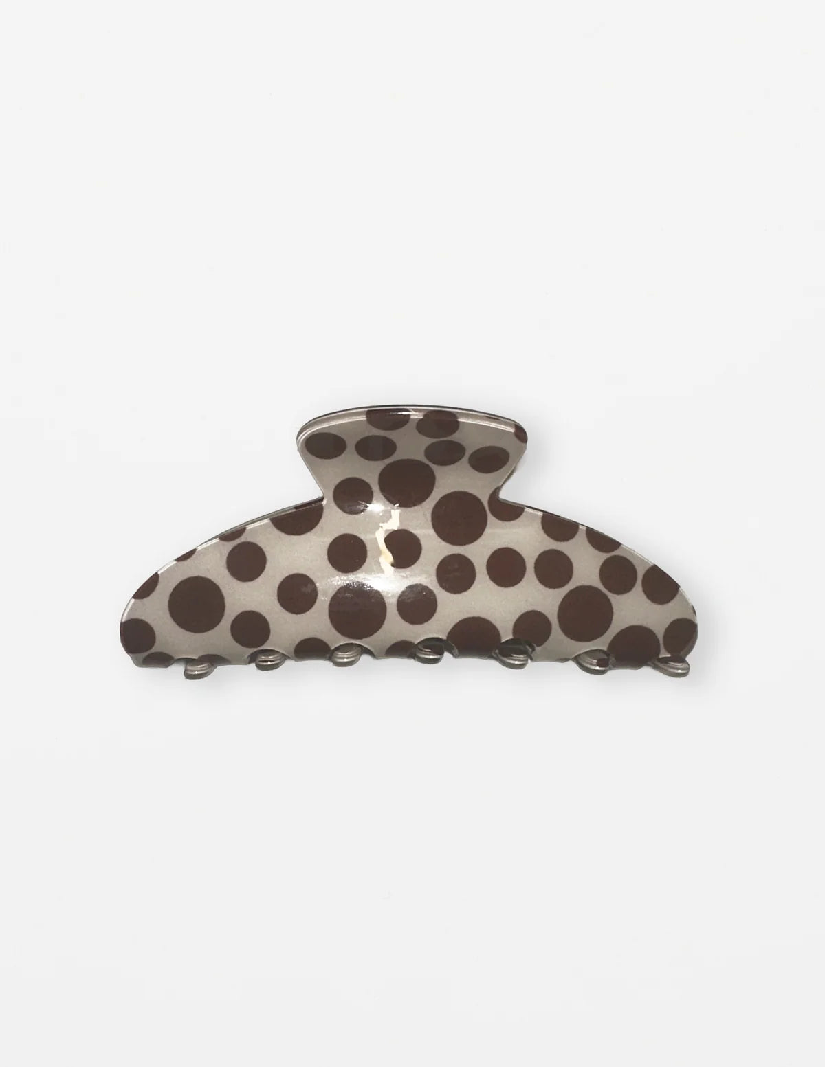 STELLA AND GEMMA - Hair Claw Dot.  Brown.