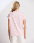 STELLA AND GEMMA -  Cuff Tee. Pink Tulle