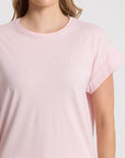 STELLA AND GEMMA -  Cuff Tee. Pink Tulle