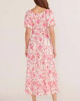 MINK PINK-  Bria Puff Sleeve Midi Dress