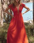 MINK PINK - Scarlett V-Neck with Bead Detail Scarlett Midi Dress