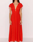 MINK PINK - Scarlett V-Neck with Bead Detail Scarlett Midi Dress