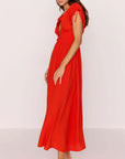 MINK PINK - Scarlett V-Neck with Bead Detail Scarlett Midi Dress