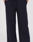 ONE TEN WILLOW - Cuff Detail Pant - Blue Graphite