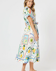 THREADZ - Amalfi Dress - Blue/Multi