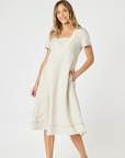 GORDON SMITH - Lino Le Marais Dress - Natural