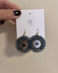 WE THE CARTEL - Francesca Beaded Earrings - Blue