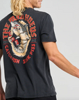 THE MAD HUEYS - Shark Tins SS Tee - Washed Black